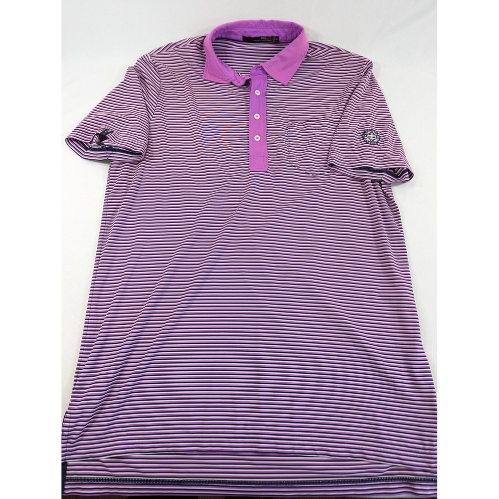 Ralph Lauren Polo Shirt Mens Large Pink RLX Golf Muirfield Village Golf Medium